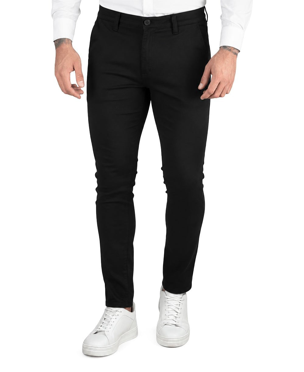 Calça Alfaiataria Preta Masculino com Lycra - Rota 77