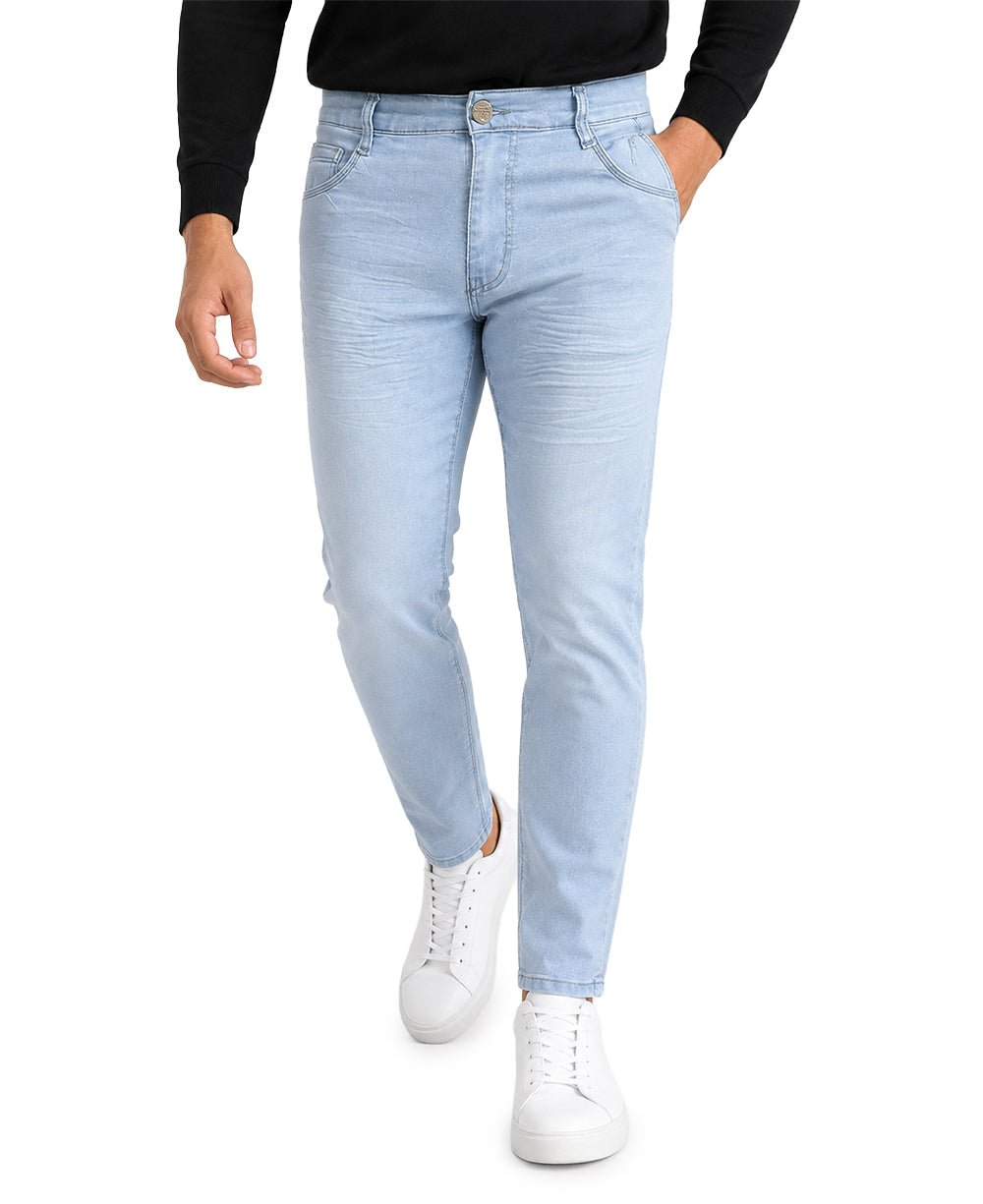Calça Jeans Delavê Masculina Slim – Rota 77