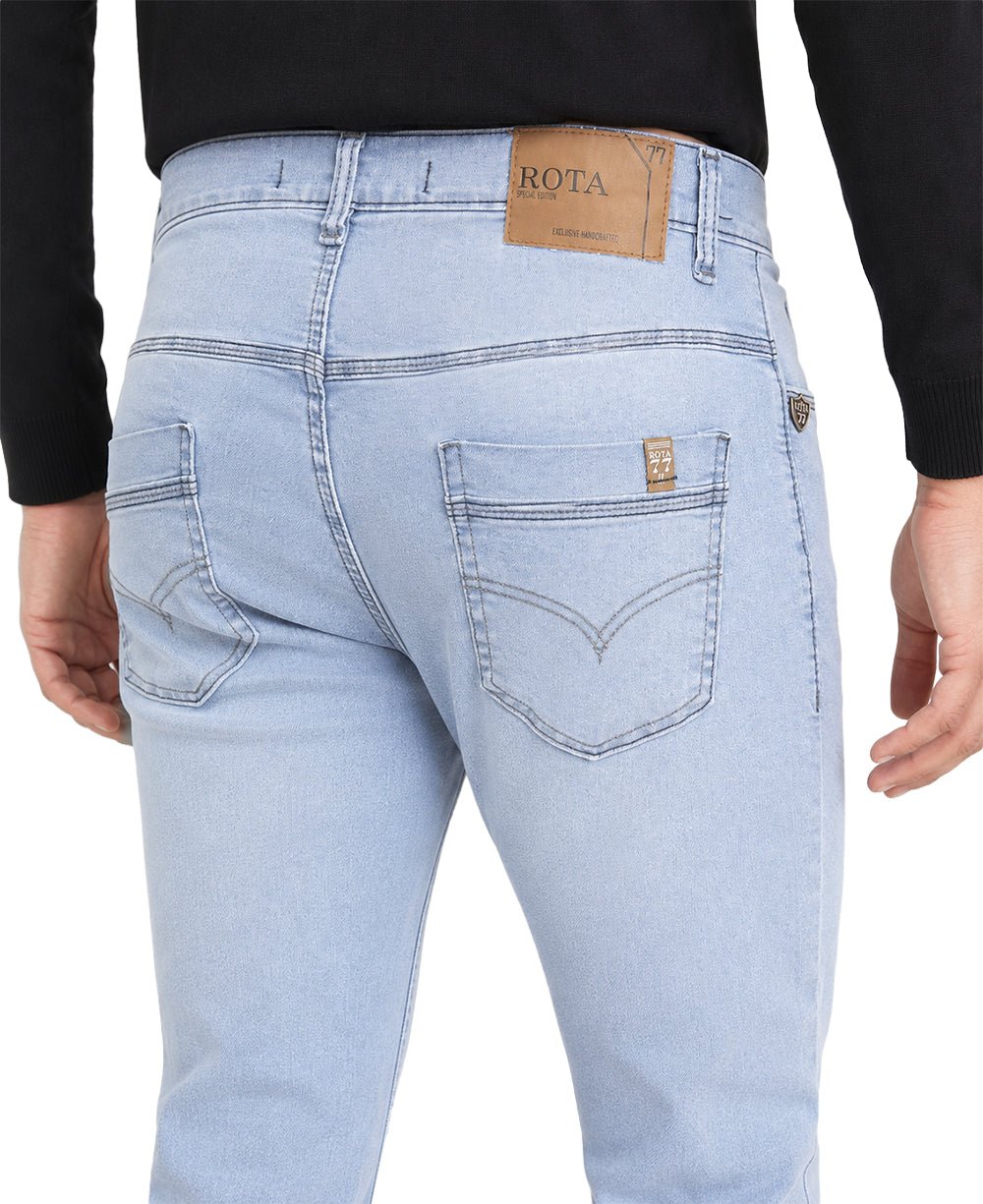 Calça Jeans Delavê Masculina Slim – Rota 77