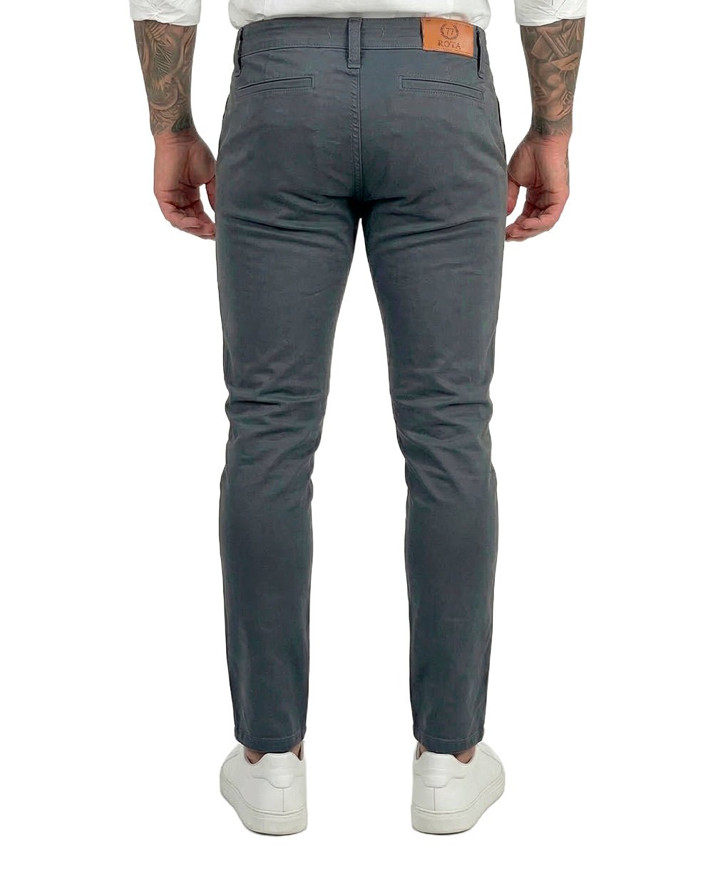 Calça Alfaiataria Cinza Escuro Masculina Skinny - Rota 77
