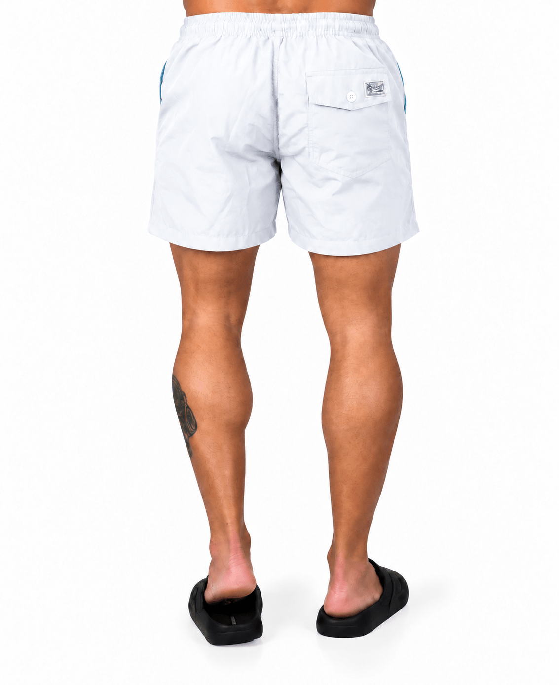 Shorts Praia Branco Masculino Liso - POLO