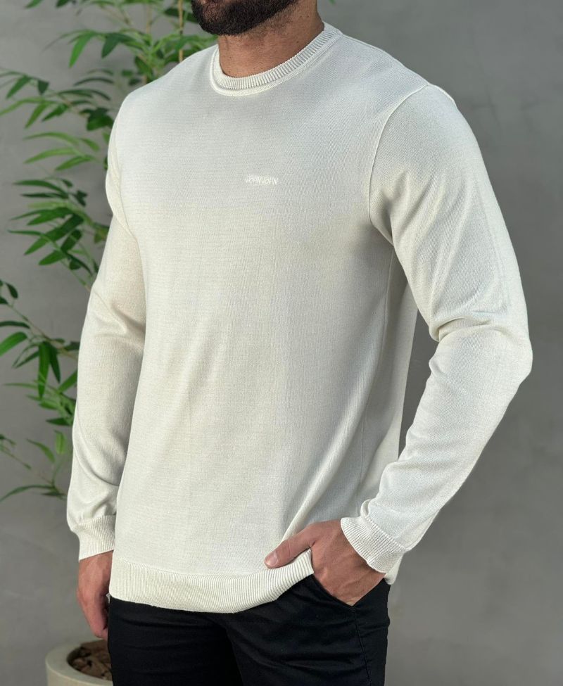 Suéter Off White Masculino Regular Fit Scott - John John