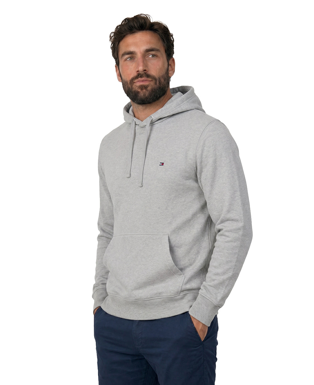 Moletom Cinza Masculino Clássico Felpado - Tommy Hilfiger