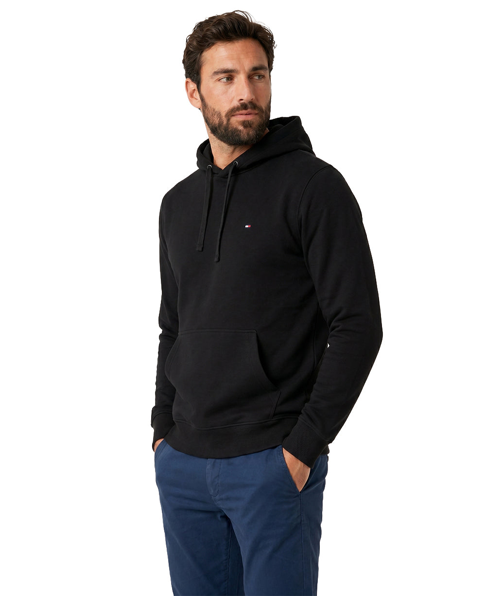Moletom Preto Masculino Clássico Felpado - Tommy Hilfiger