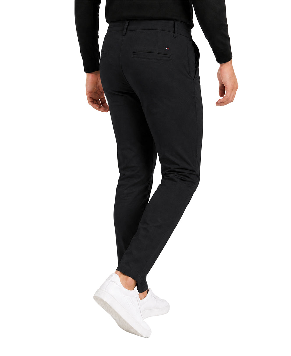 Calça Alfaiataria Preta Masculina Slim - Tommy Hilfiger