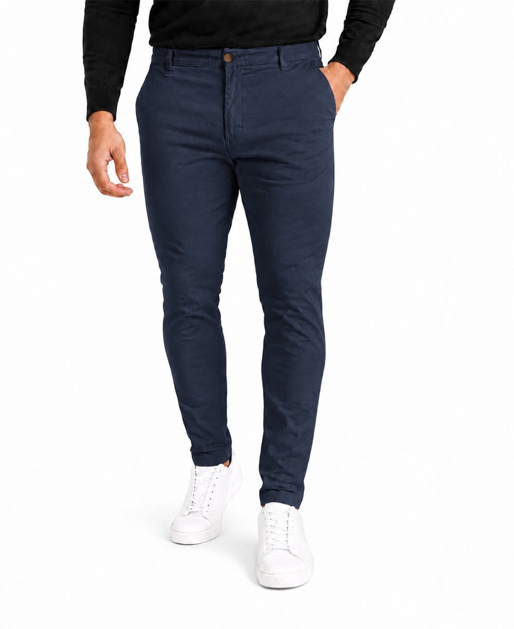 Calça Alfaiataria Azul Marinho Masculina Slim - Tommy Hilfiger
