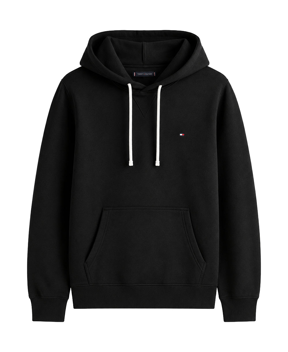Moletom Preto Masculino Com Capuz Essential - Tommy Hilfiger