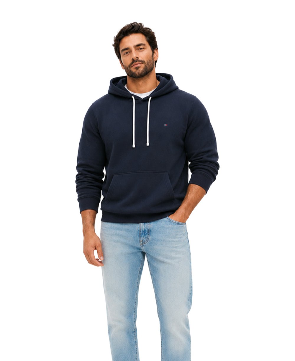 Moletom Azul Marinho Masculino Com Capuz Essential - Tommy Hilfiger