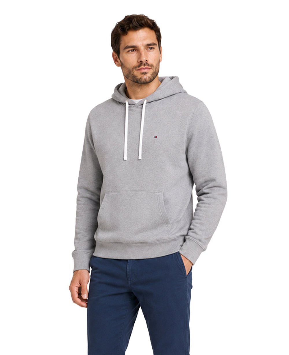 Moletom Cinza Masculino Com Capuz Essential - Tommy Hilfiger