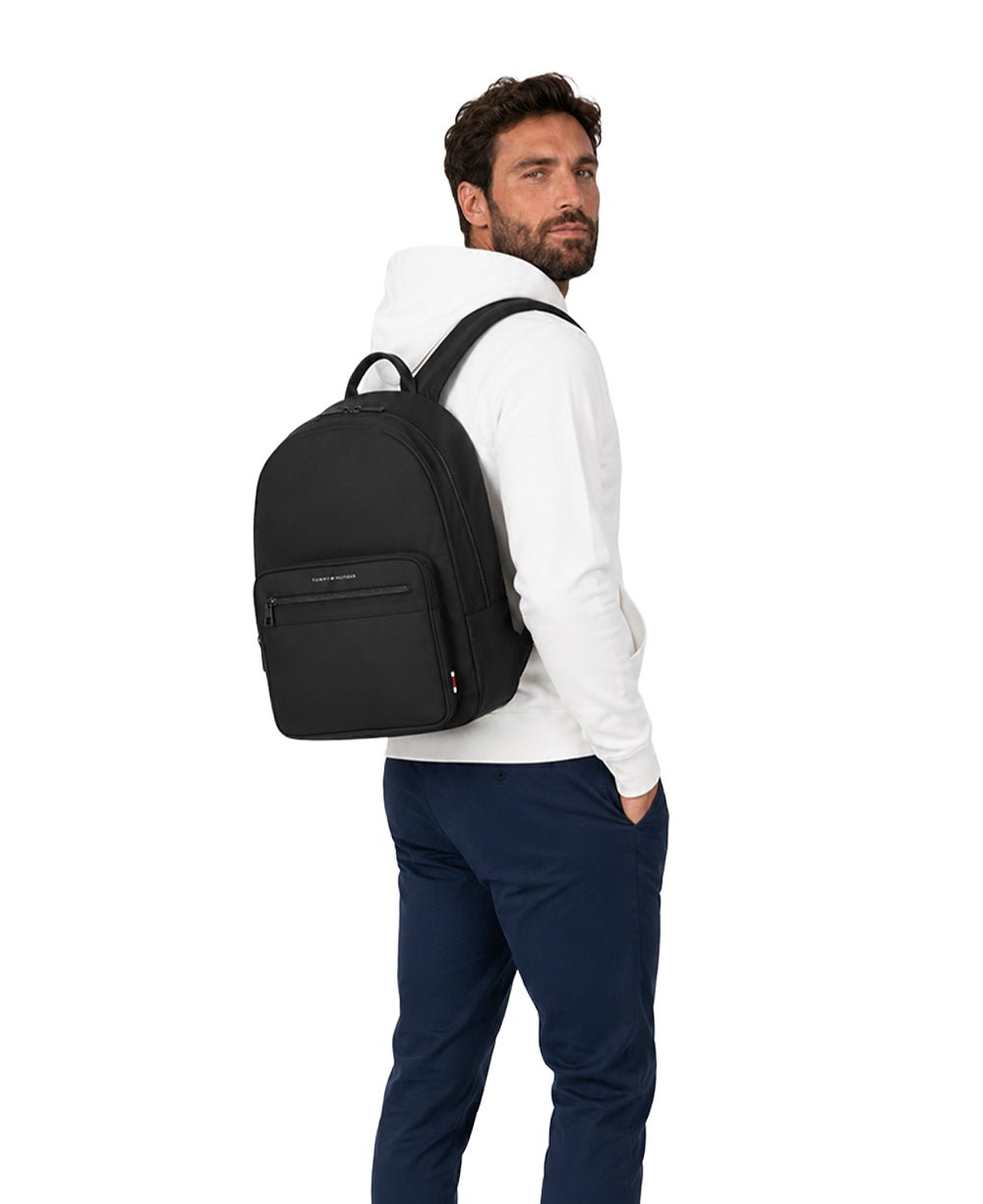 Mochila Masculina Black Smooth Black - Tommy Hilfiger
