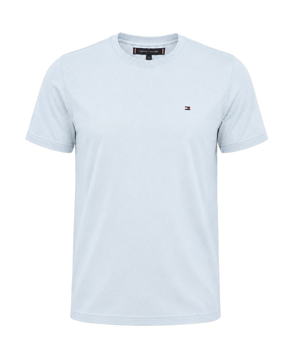 Camiseta Azul Claro Masculina Clássic Cotton - Tommy Hilfiger