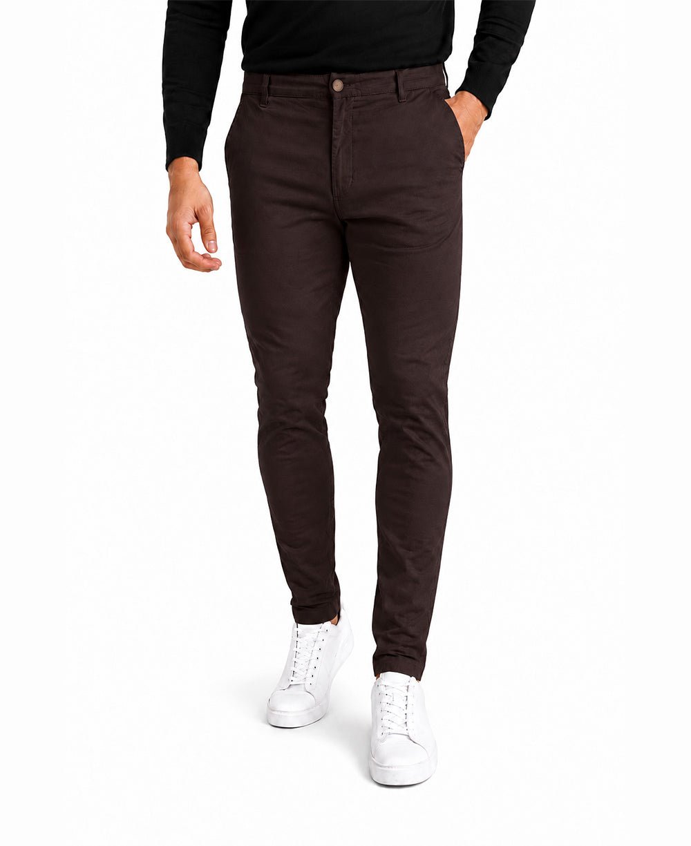 Calça Alfaiataria Marrom Masculina Slim - Tommy Hilfiger