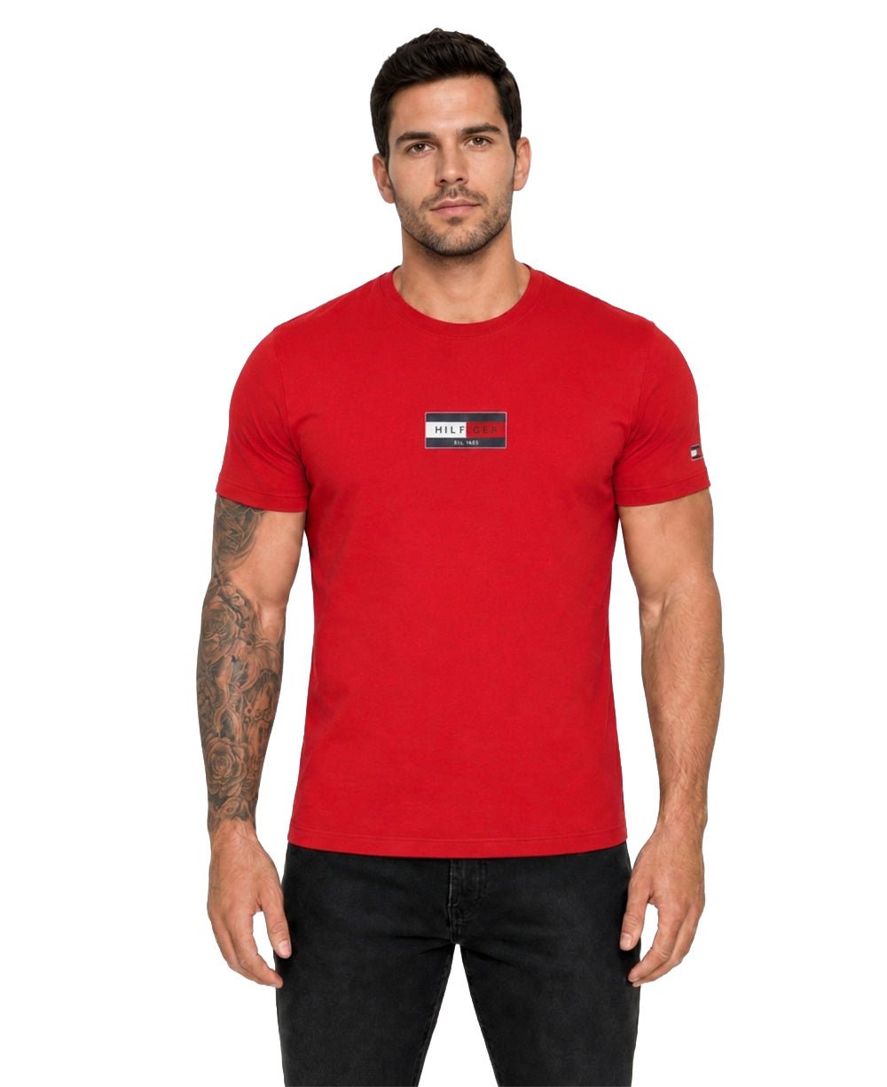 Camiseta Vermelha Masculina Est.1985 - Tommy Hilfiger