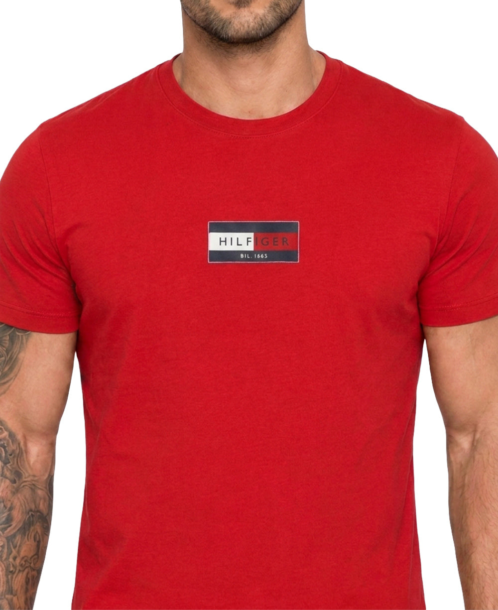 Camiseta Vermelha Masculina Est.1985 - Tommy Hilfiger
