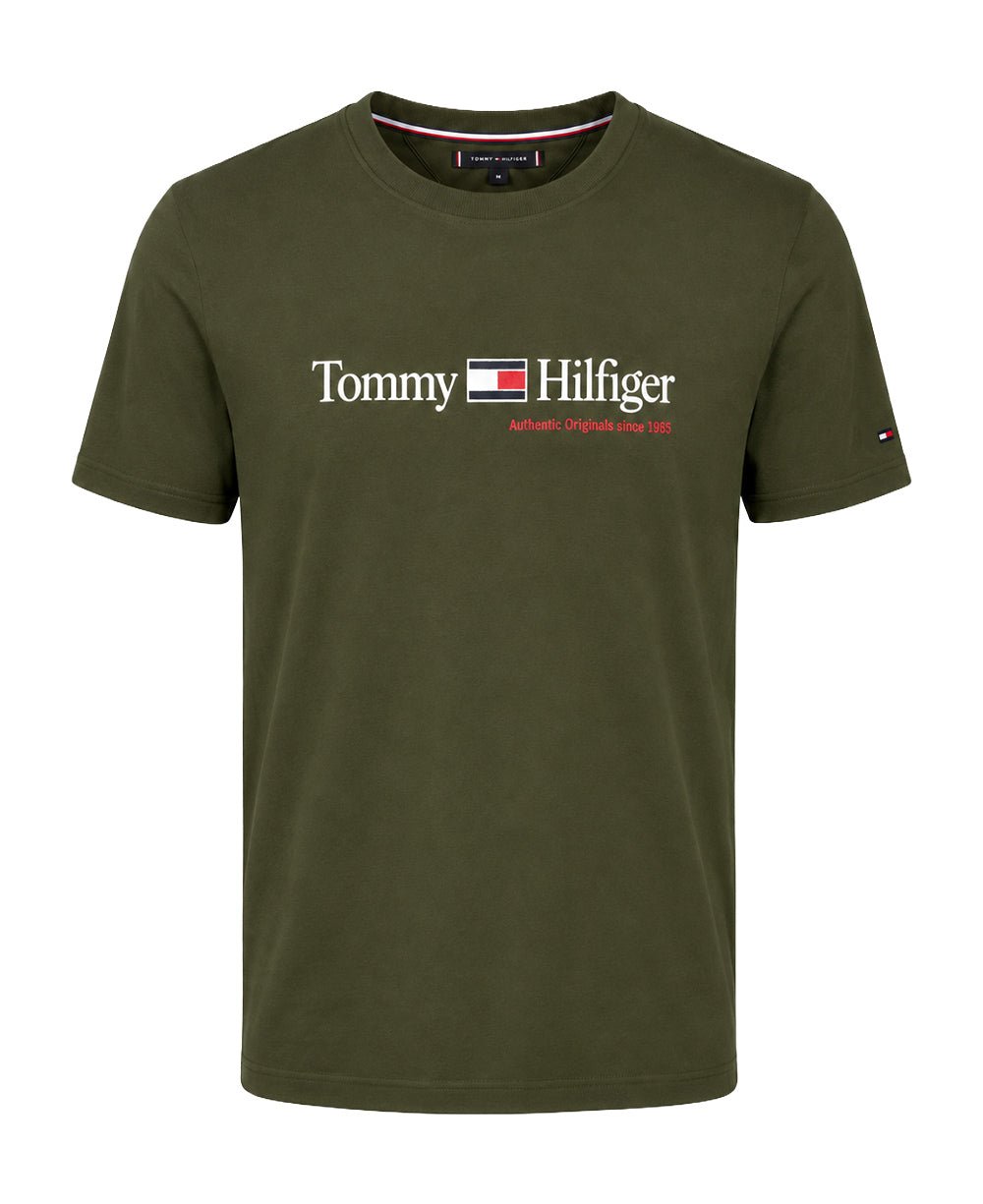 Camiseta Verde Musgo Masculina Authentic Originals 1985 - Tommy Hilfiger