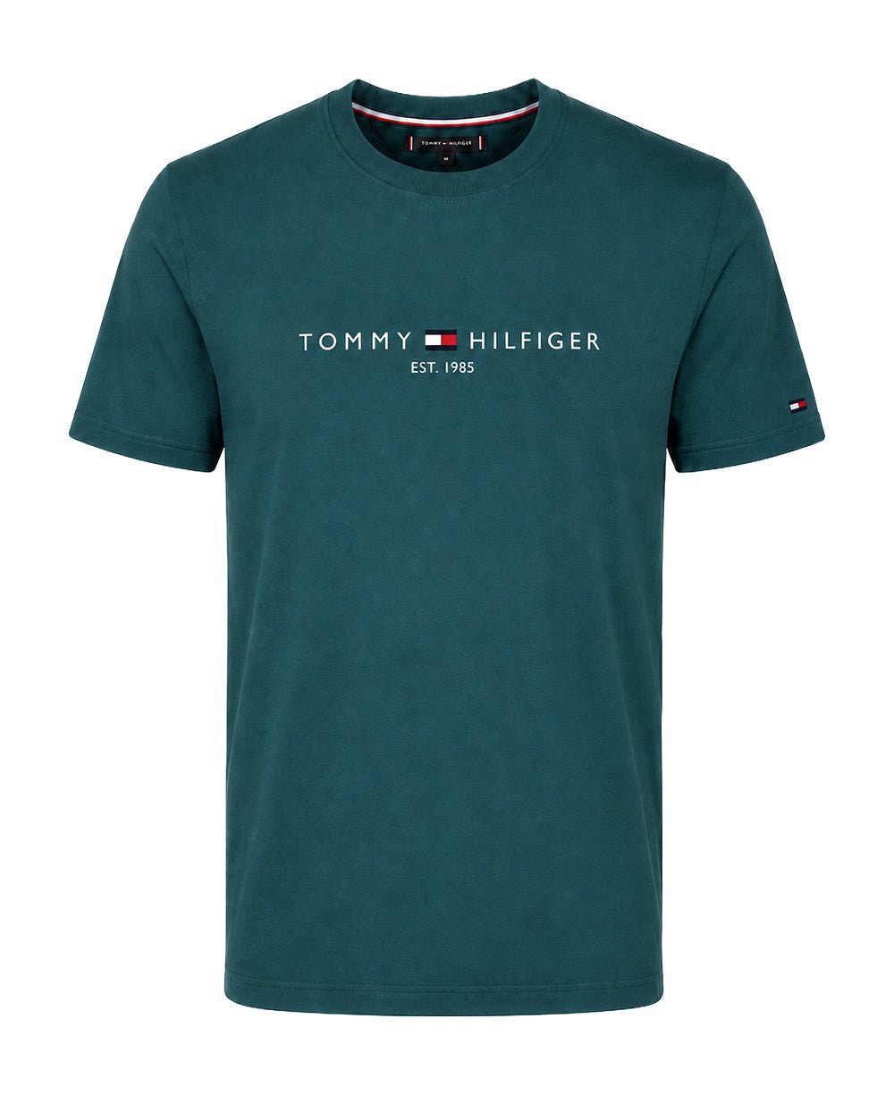 Camiseta Verde Água Masculina Est. 1985 - Tommy Hilfiger