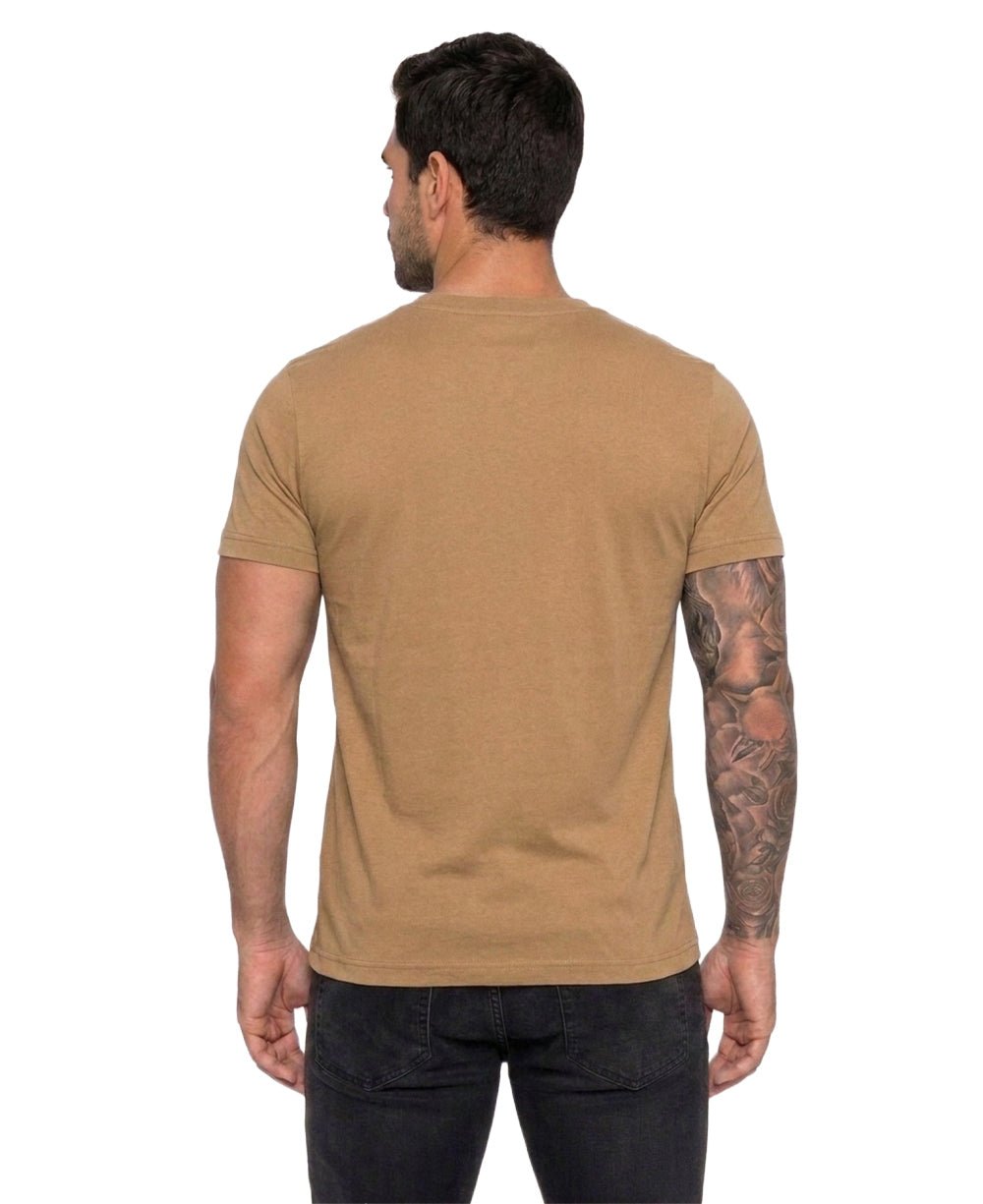Camiseta Caqui Escura Masculina Classic Cotton - Tommy Hilfiger