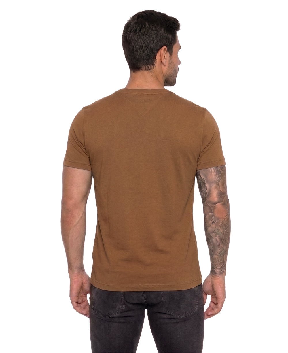 Camiseta Marrom Masculina Clássic Cotton - Tommy Hilfiger