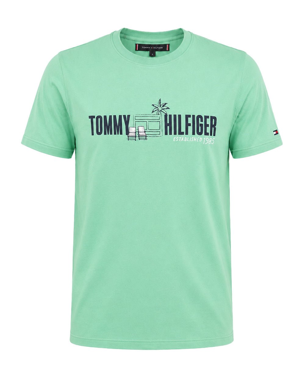 Camiseta Masculina Verde Menta Est. 1985 - Tommy Hilfiger