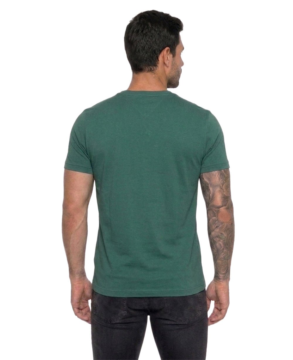 Camiseta Verde Escuro Masculina Classic Cotton - Tommy Hilfiger