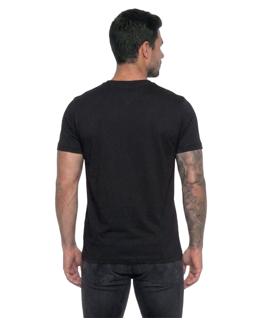 Camiseta Preta Masculina Est. 1985 New York - Tommy Hilfiger