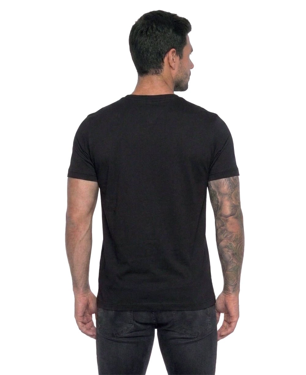 Camiseta Preta Masculina Est. 1985 New York - Tommy Hilfiger