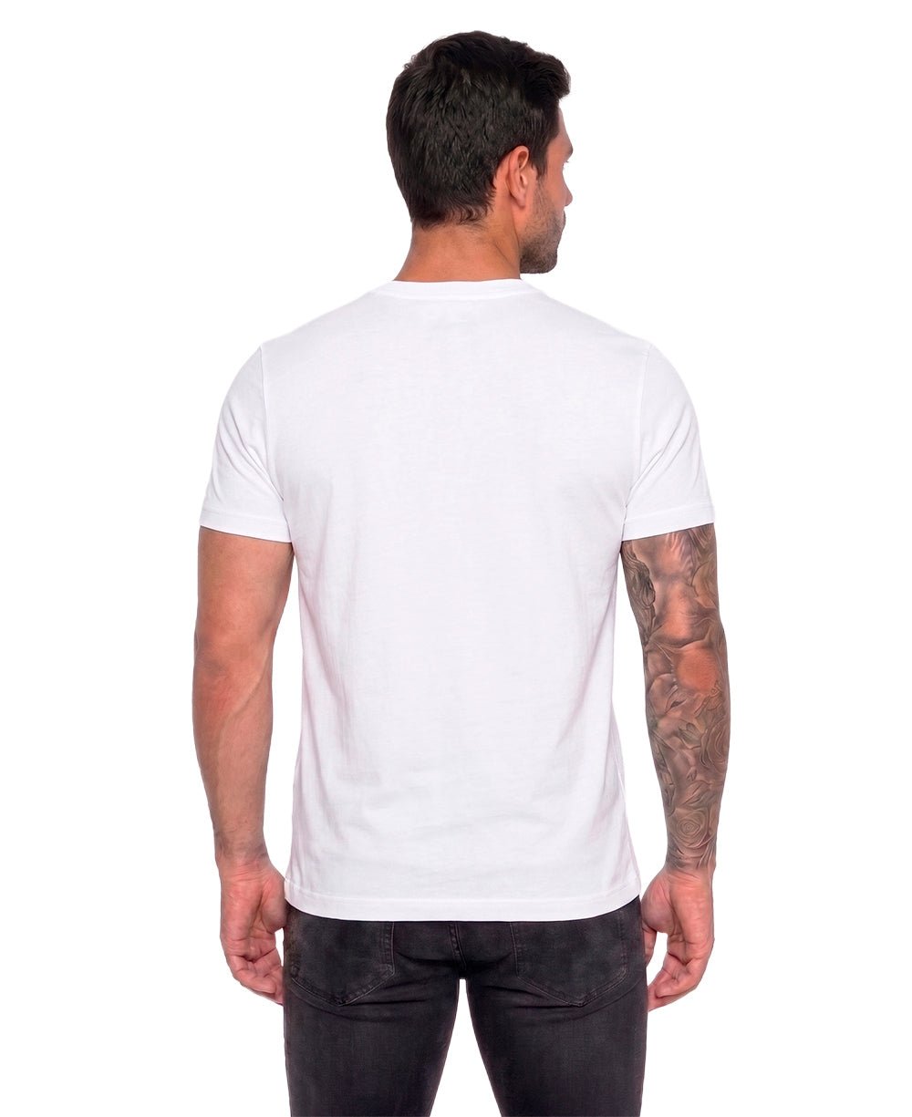 Camiseta Branca Masculina Embro Flag Tee - Tommy Hilfiger