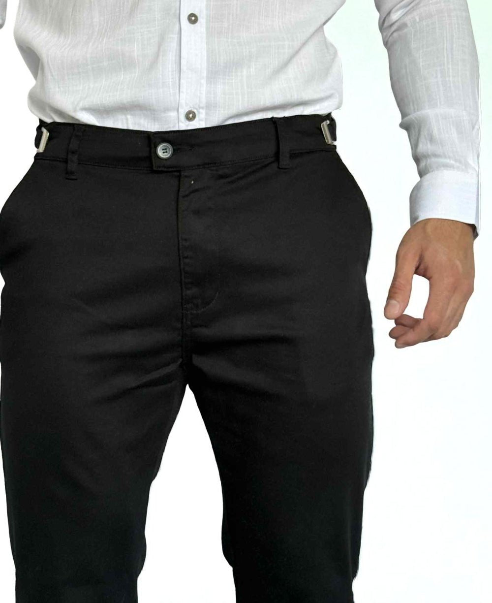 Calça Alfaiataria Preto com Regulagem - Truehero