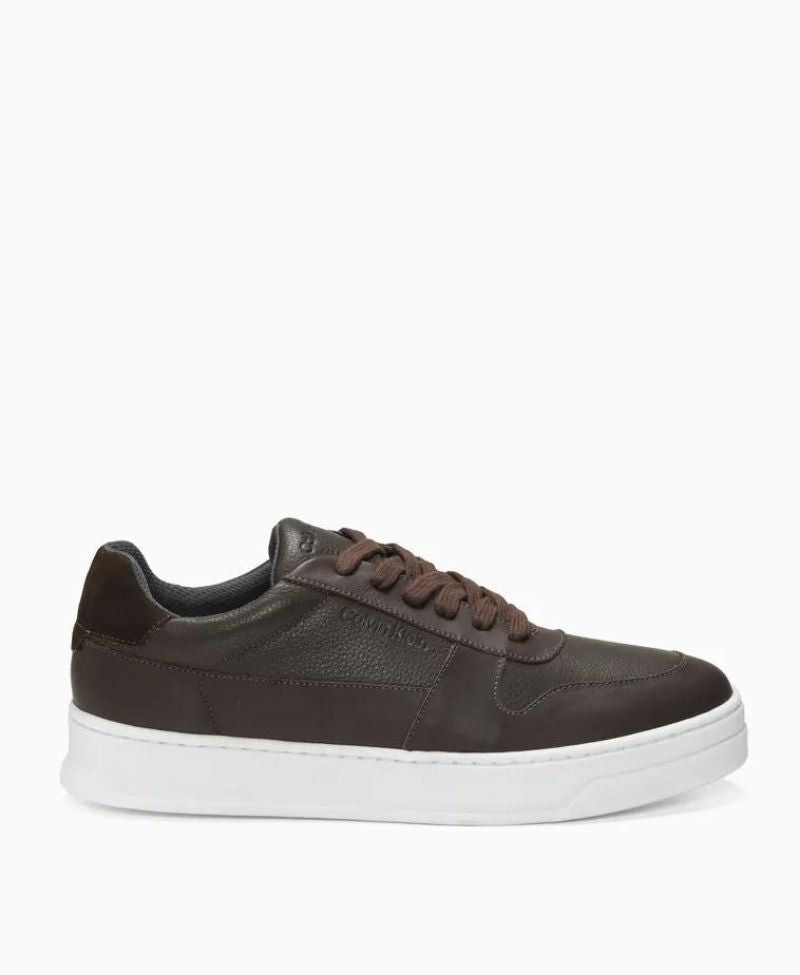Tênis Marrom Masculino De Couro Layers - Calvin Klein