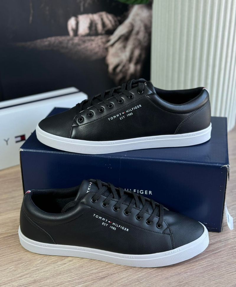 Tênis Preto Masculino Harrison FM37 - Tommy Hilfiger