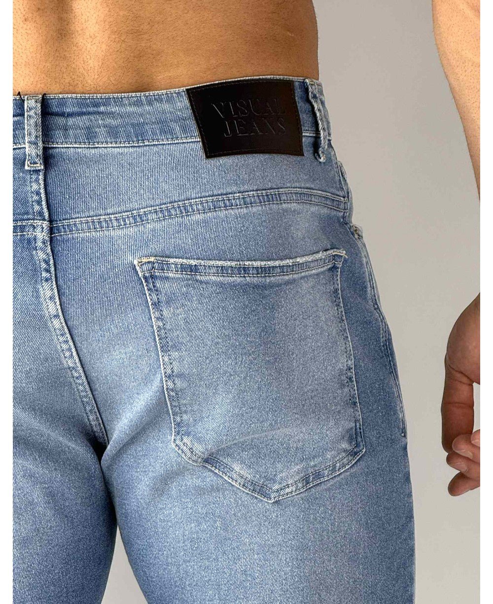 Calça Jeans Azul Claro Skinny - Visual Jeans