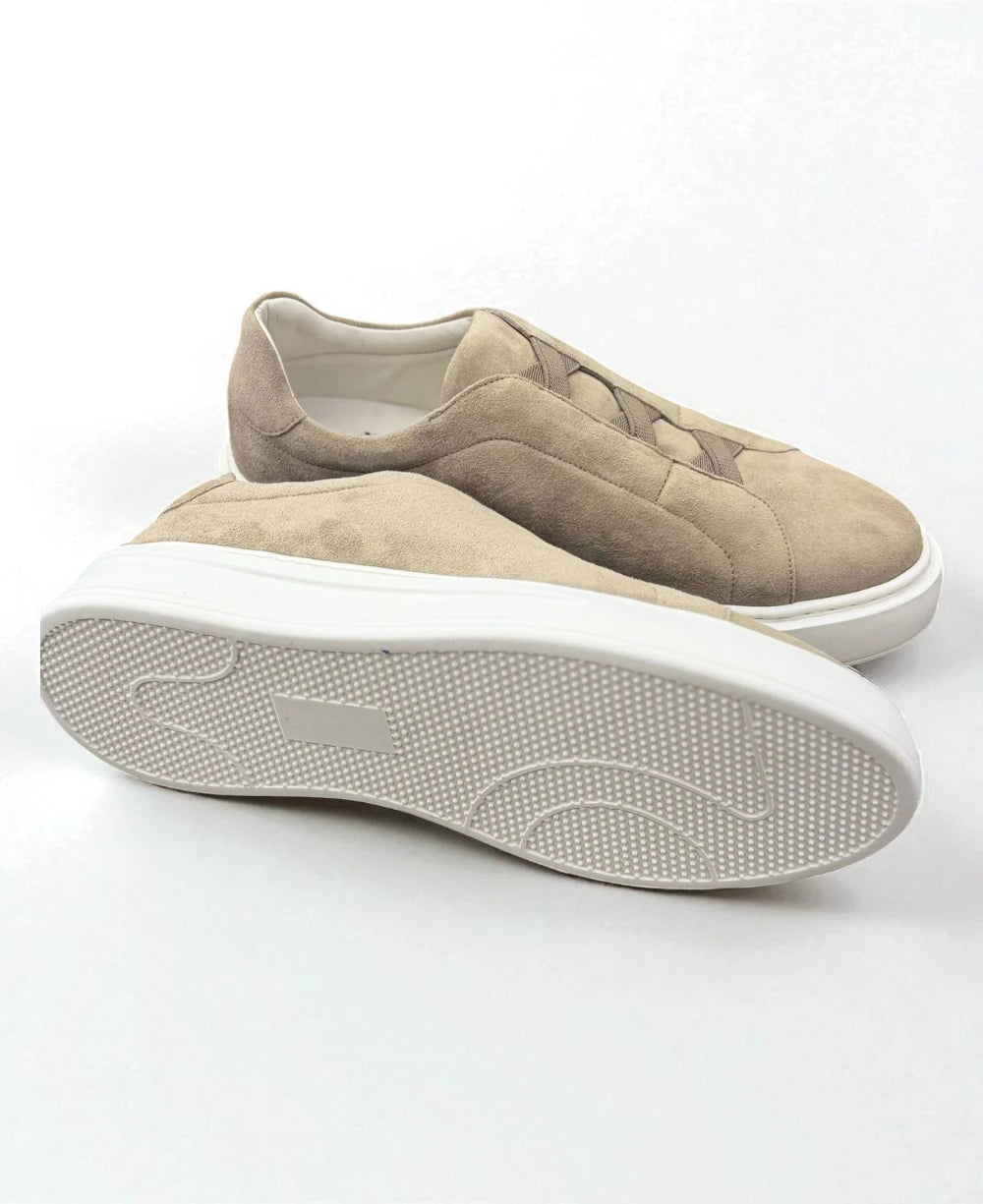 Slip On Bege Masculino Argos - Ideal Vest Rouparia