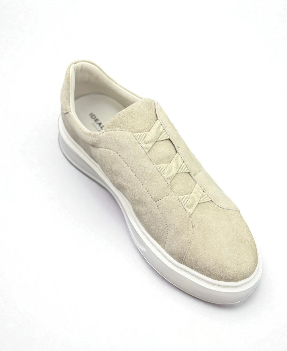 Slip On Bege Masculino Argos Bone - Ideal Vest Rouparia