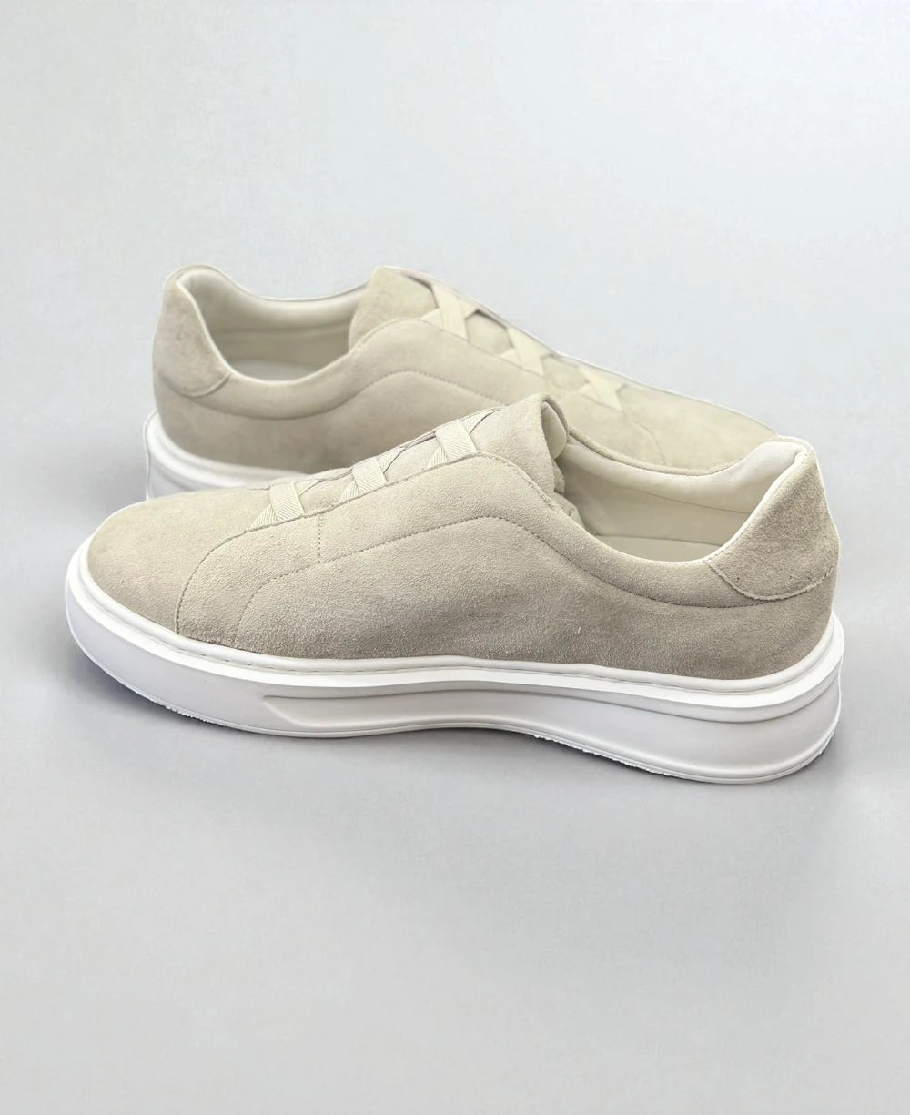 Slip On Bege Masculino Argos Bone - Ideal Vest Rouparia