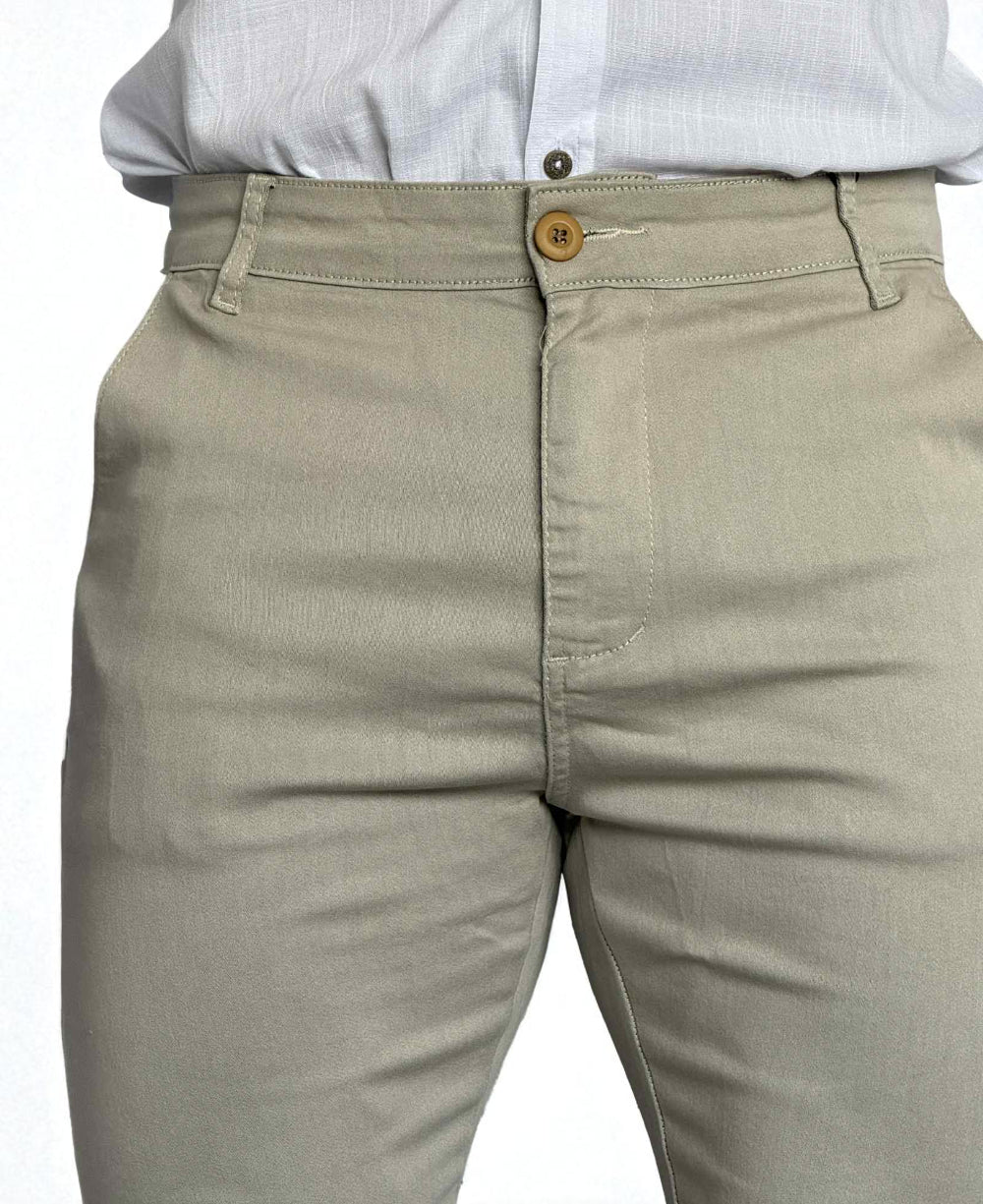 Calça Alfaiataria Areia com Regulagem - Truehero