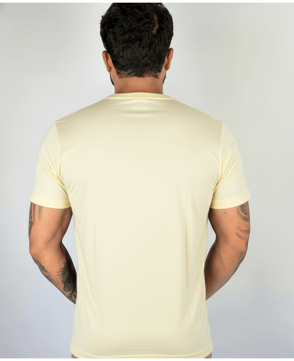 Camiseta Masculina Amarela Malha Regular - Aramis