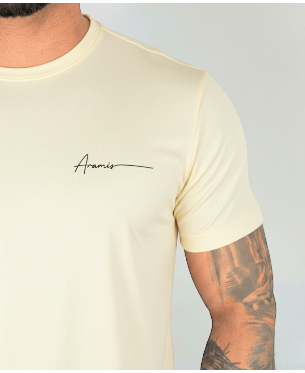 Camiseta Masculina Amarela Malha Regular - Aramis