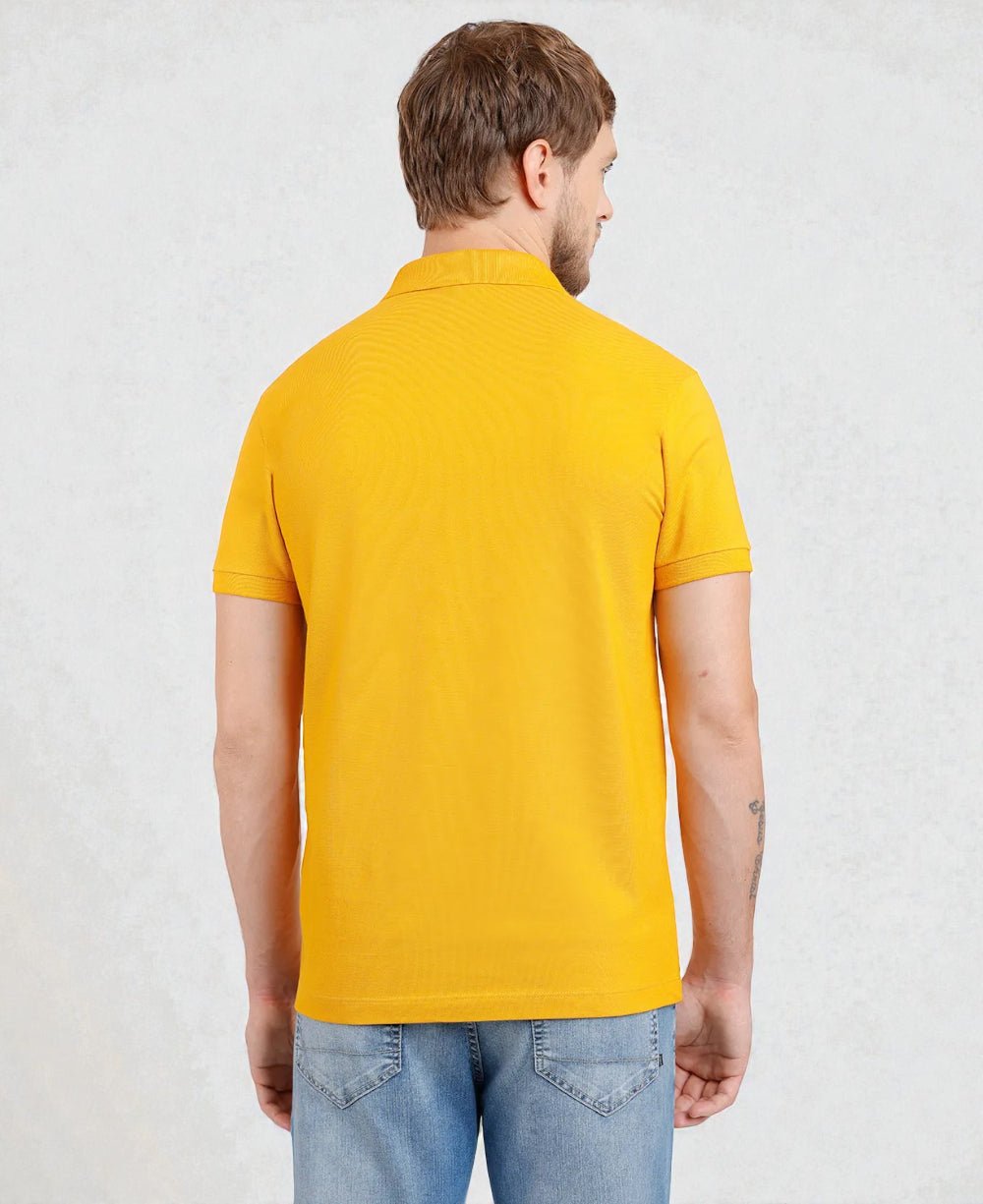 Camisa Polo Amarelo Masculina Regular Fit - Aramis