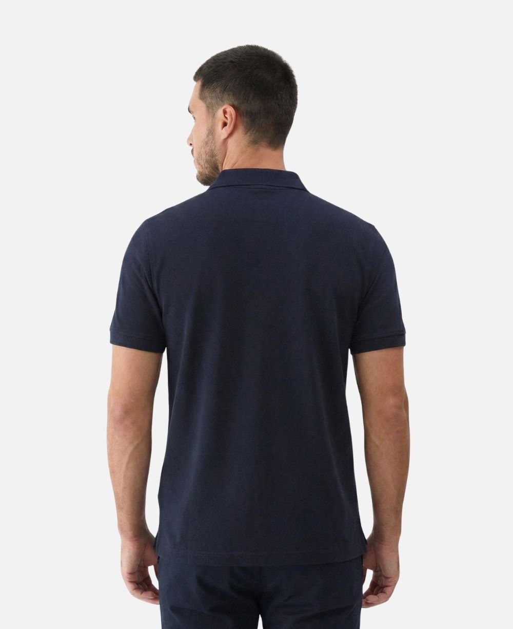 Camisa Polo Azul Masculina Malha Regular - Aramis