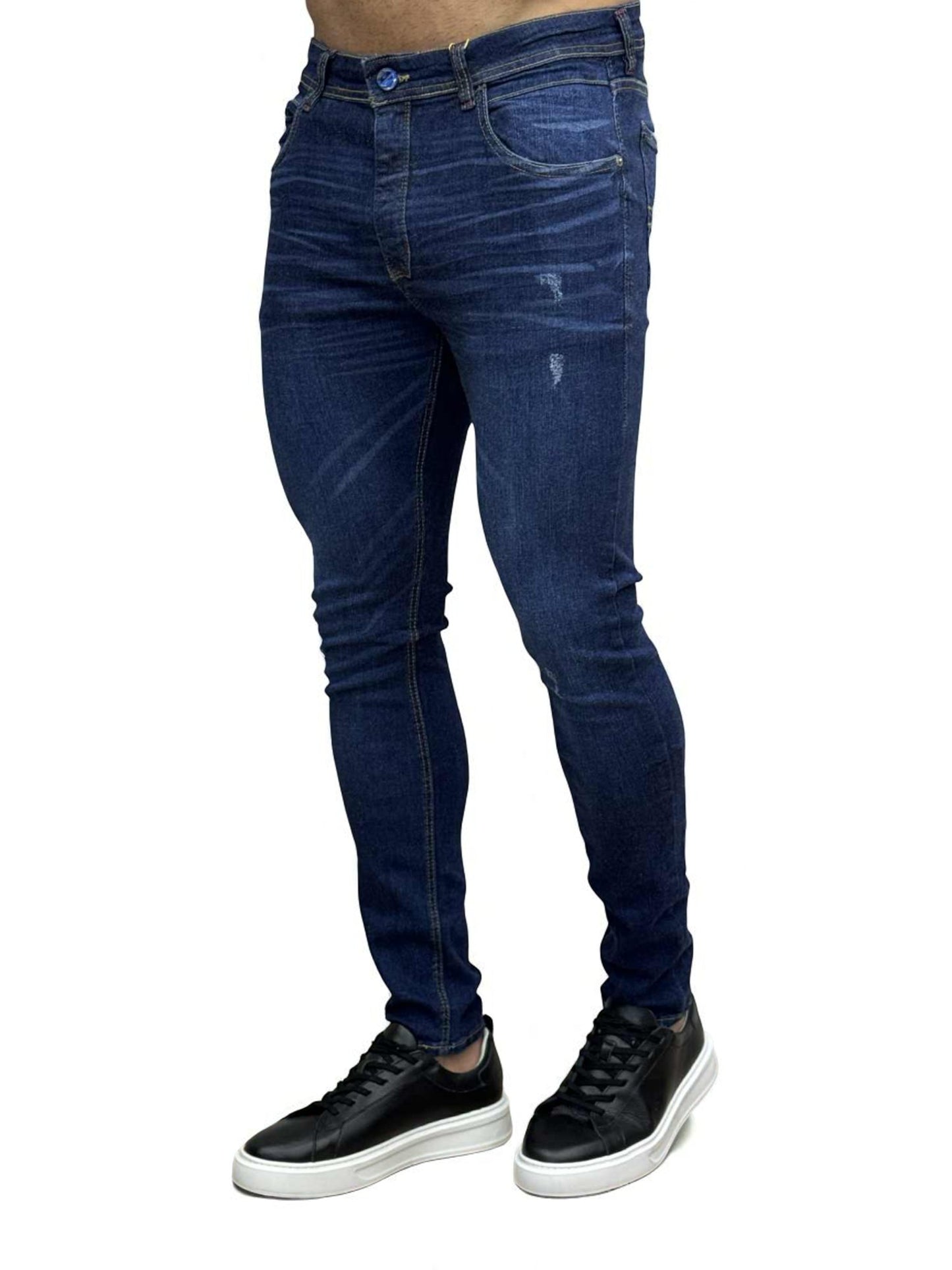 Calça Jeans Azul Marinho Masculina Super Skinny - City Denim