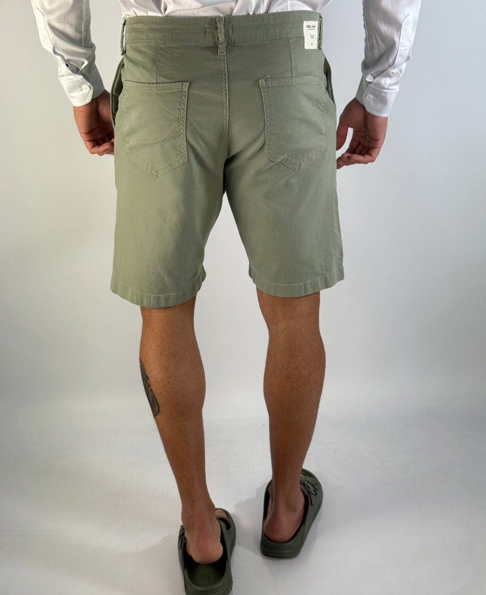 Bermuda Alfaiataria Verde água Masculino - Visual Jeans