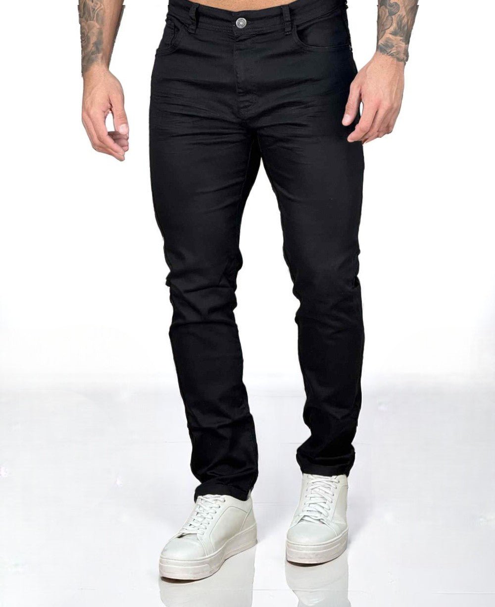 Calça Skinny Preta Masculina com Lycra - Cook's