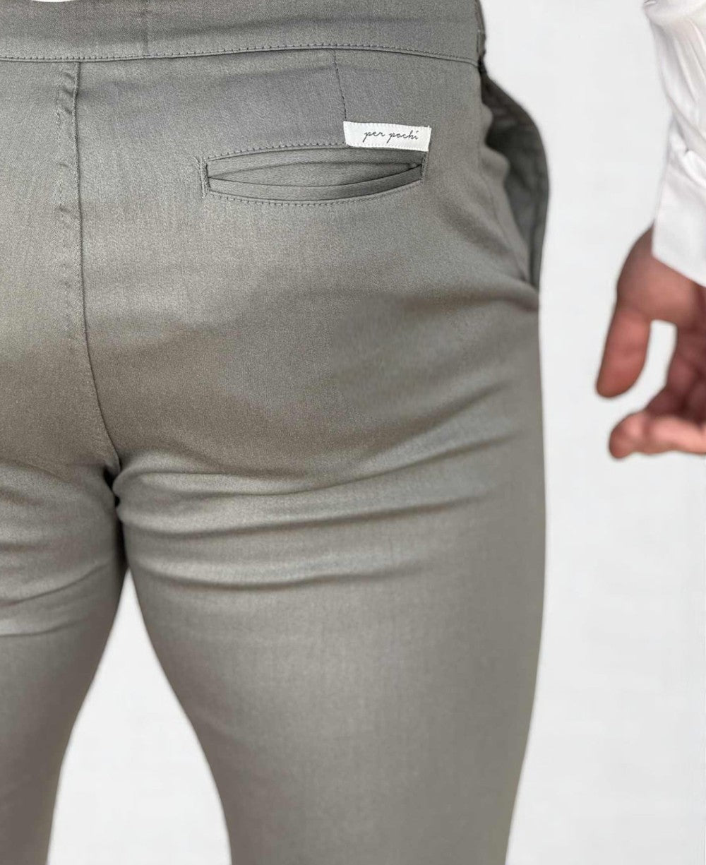 Calça Alfaiataria Chumbo Masculina Regulagem - Per Pochi