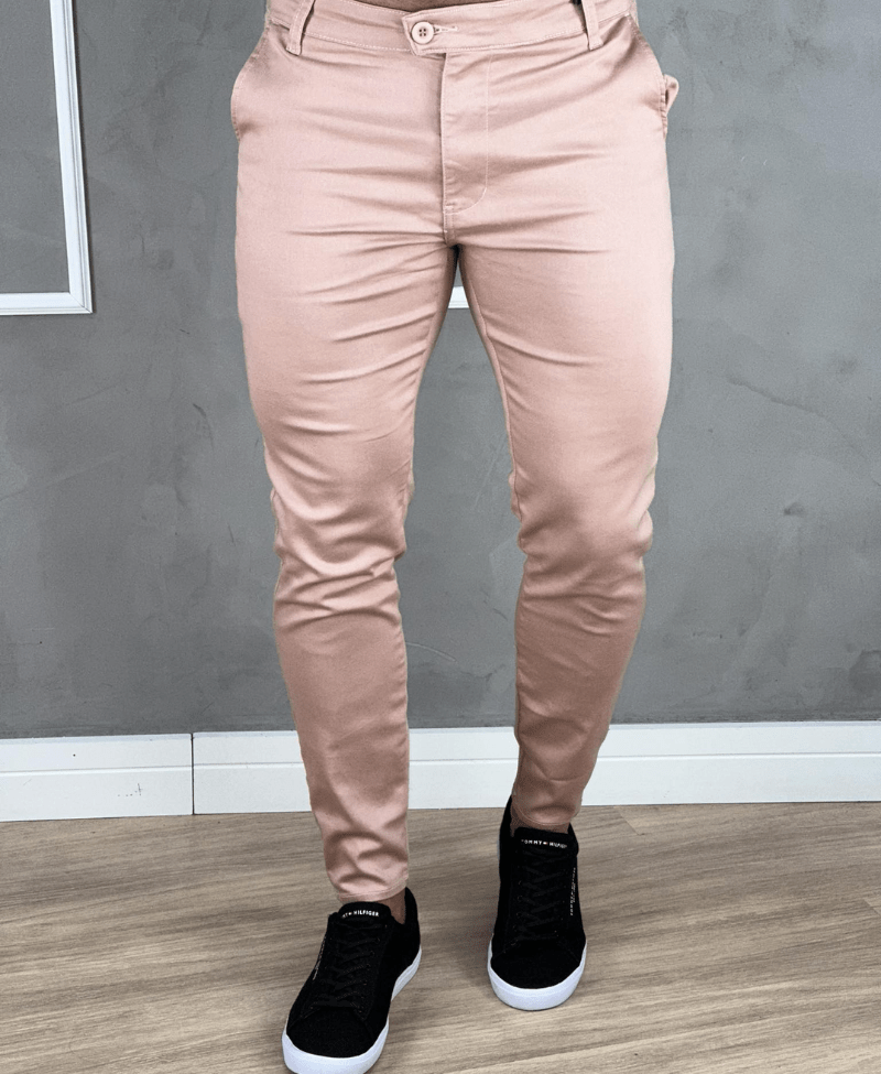 Calça Alfaiataria Rose Masculina Super Skinny - Truehero