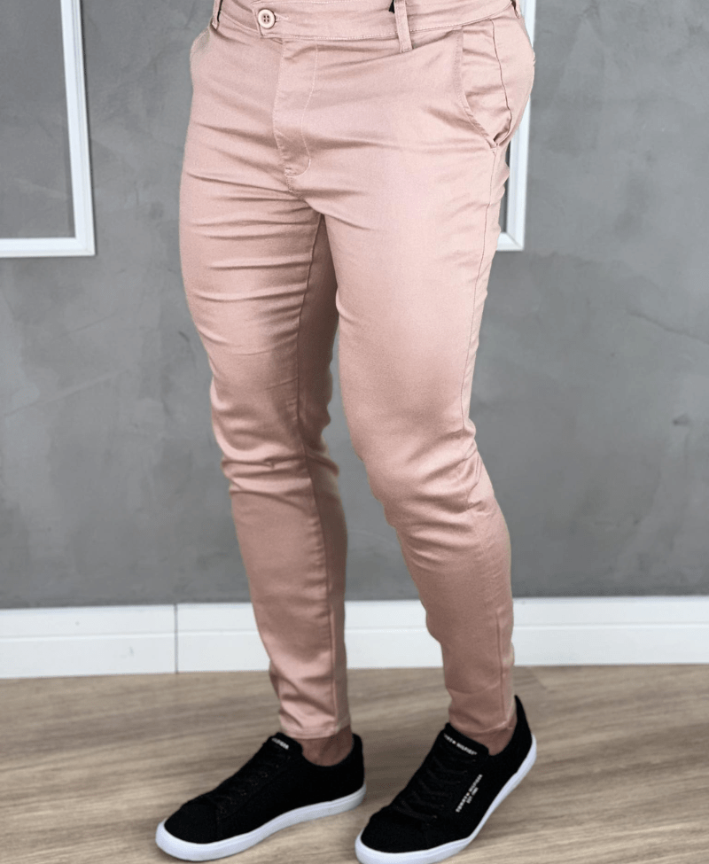 Calça Alfaiataria Rose Masculina Super Skinny - Truehero