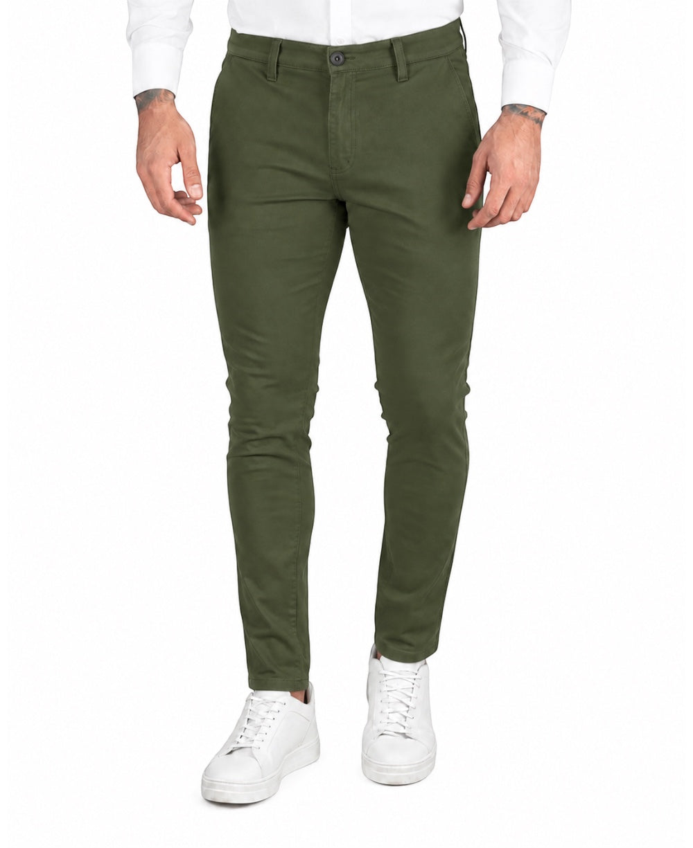 Calça Alfaiataria Verde Masculina Skinny - Rota 77