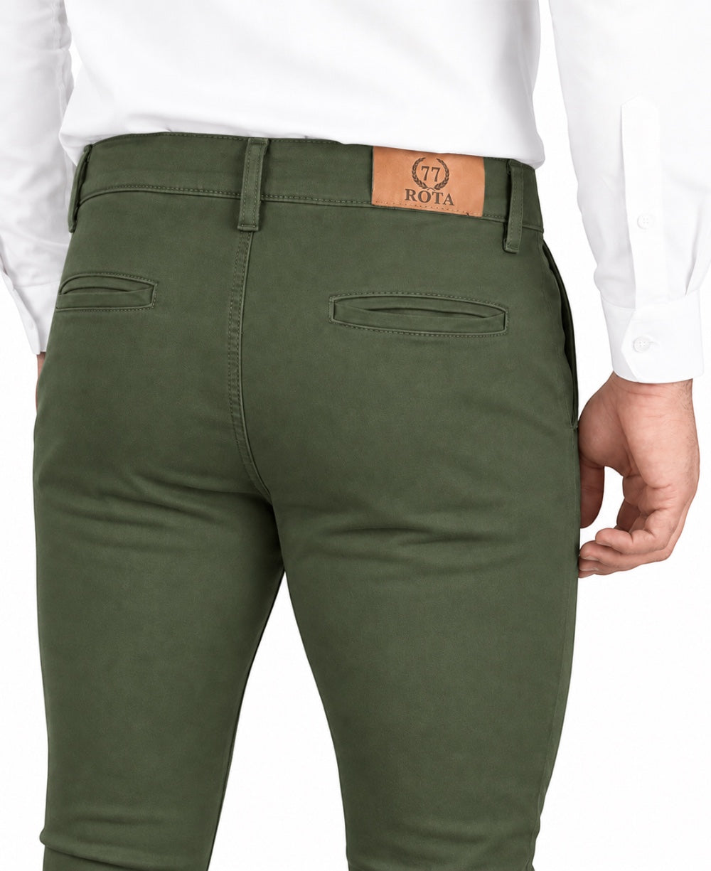 Calça Alfaiataria Verde Masculina Skinny - Rota 77