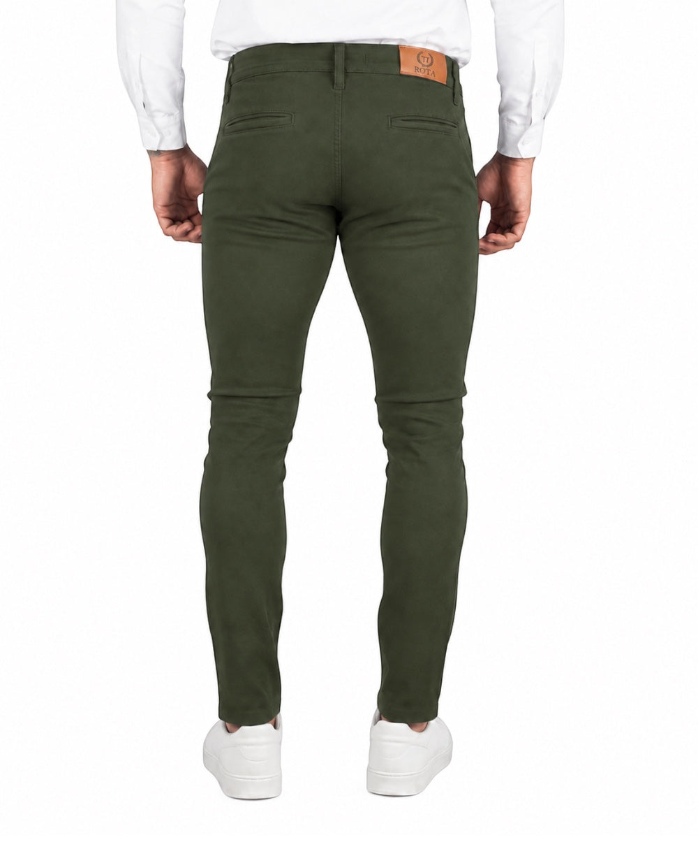 Calça Alfaiataria Verde Masculina Skinny - Rota 77