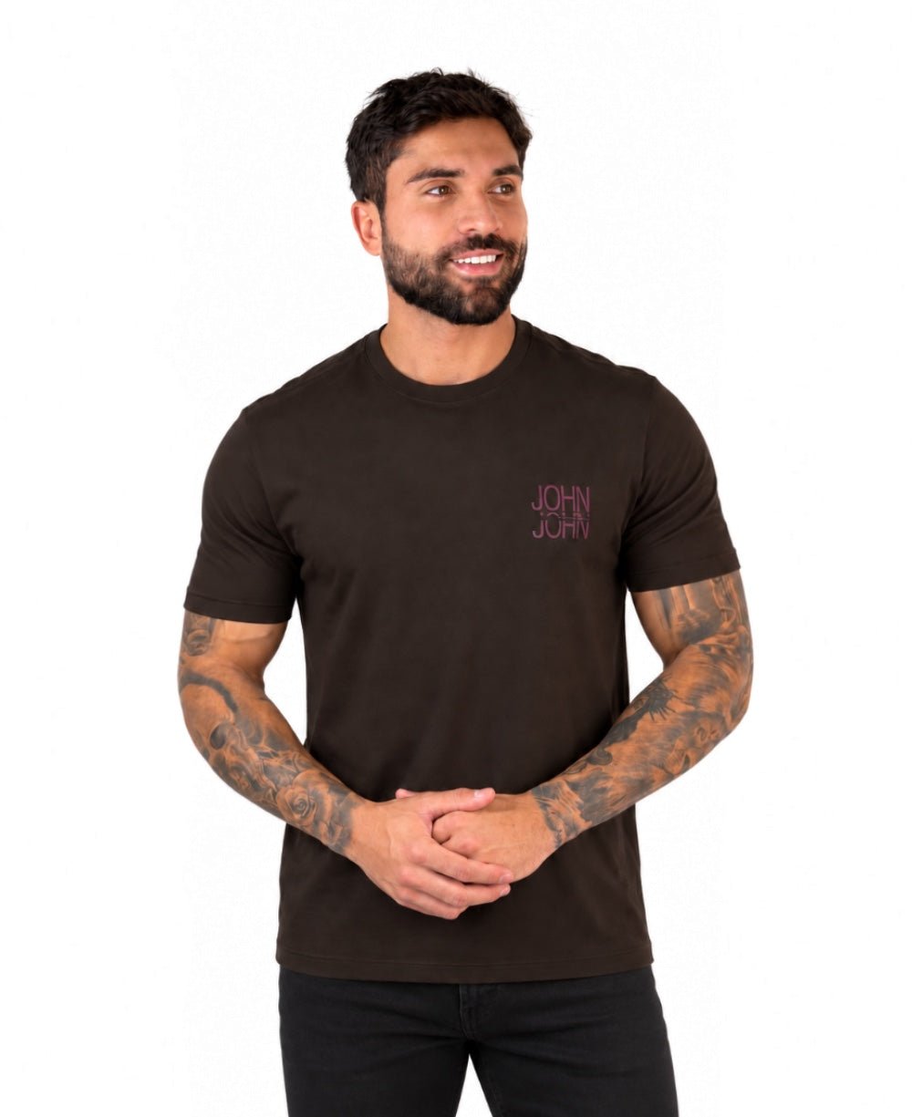Camiseta Marrom Masculina Regular Fit - John John