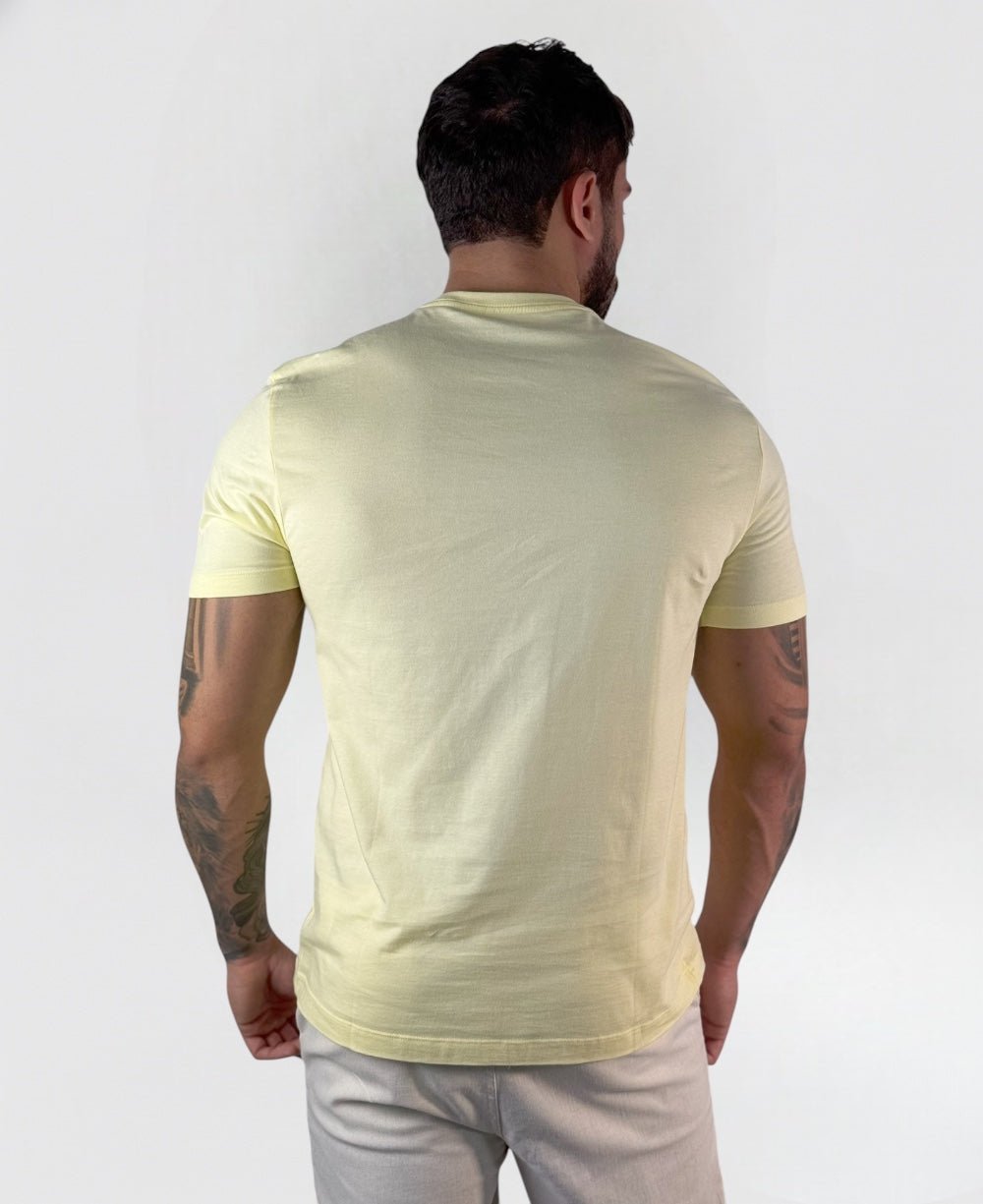Camiseta Masculina Amarela Malha Regular - Aramis